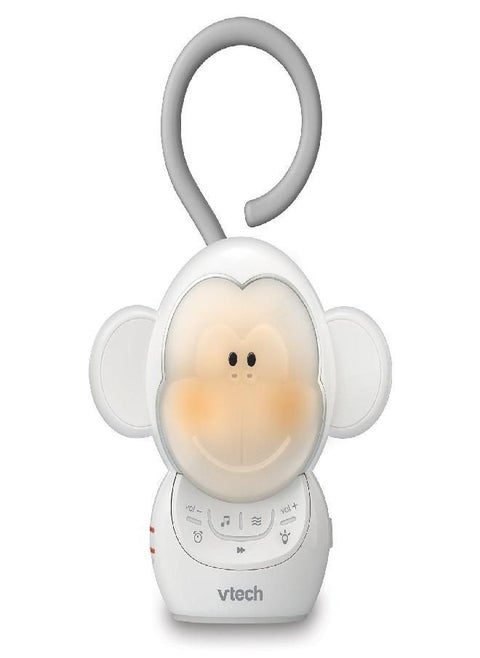 VTech BC8211 Myla The Monkey Baby Sleep Soother with a White Noise Sound Machine Featuring 5 Soft Ambient Sounds, 5 Calming Melodies & Soft-Glow Night Light, 1 Count (Pack of 1)