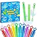 Baegzgx 32 PCS Mini Bubble Wands in 8 Colors Childrens Party Birthday Party New Year Christmas Valentines Day Carnival Ideal Goodie Bag Filling School Classroom Male and Female Awards - Image 3