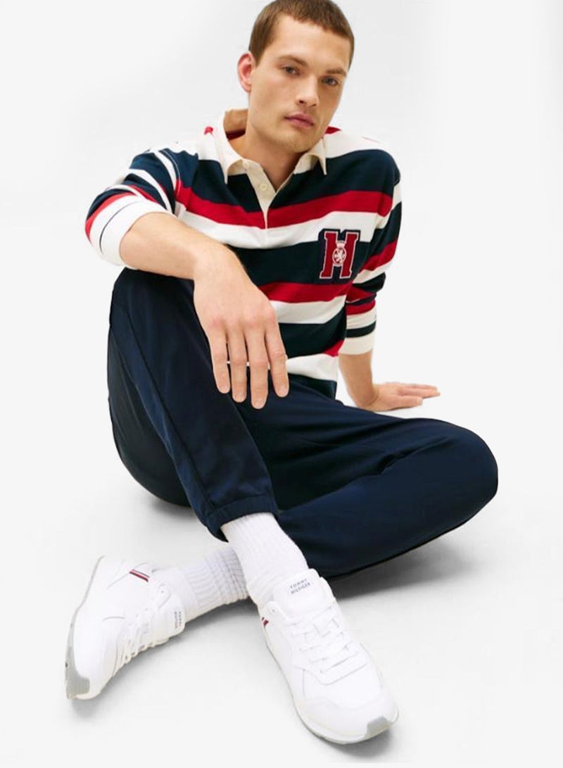 TOMMY HILFIGER Signature Tape Trainers With Leather - Image 2
