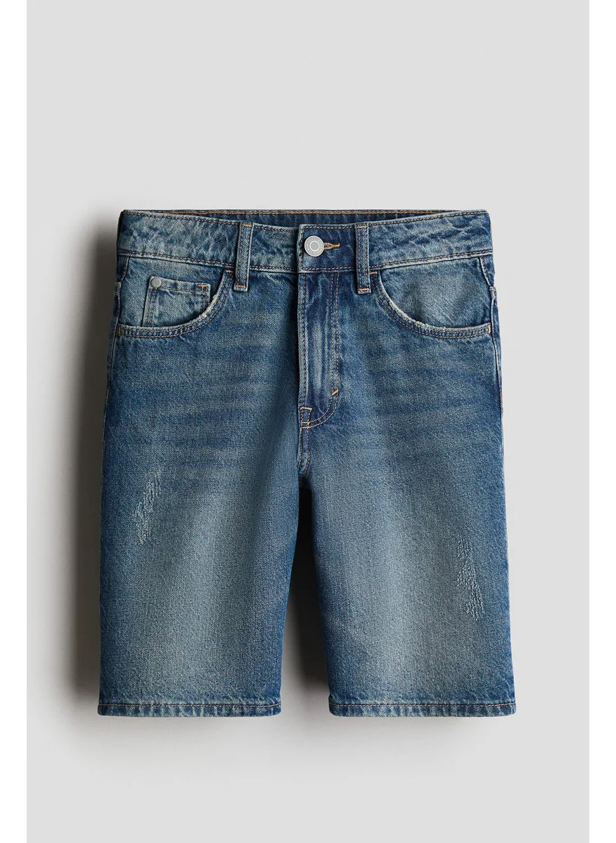 H&M Loose-Fit Denim Shorts