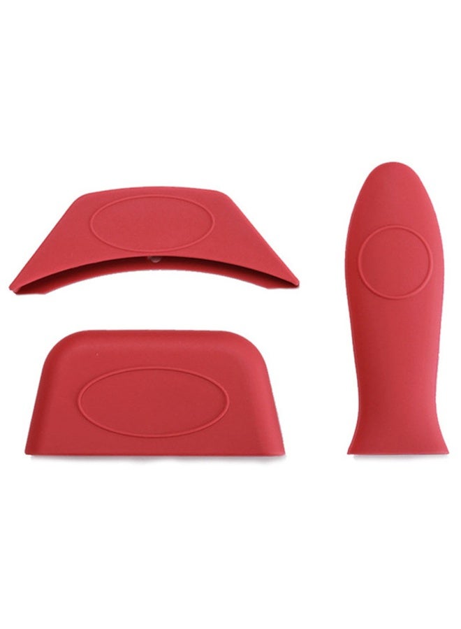 Set of 3, Silicone Non Slip Hot Handle Holder & Hot Mitts & Assist Holder Handle Cover fo Pans and Griddles - Image 4