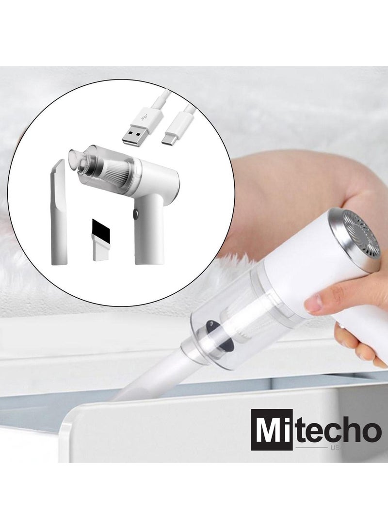 Mi Techo Cordless mini rechargeable handheld vacuum cleaner for Carpet Keyboard Computer desk - Image 4