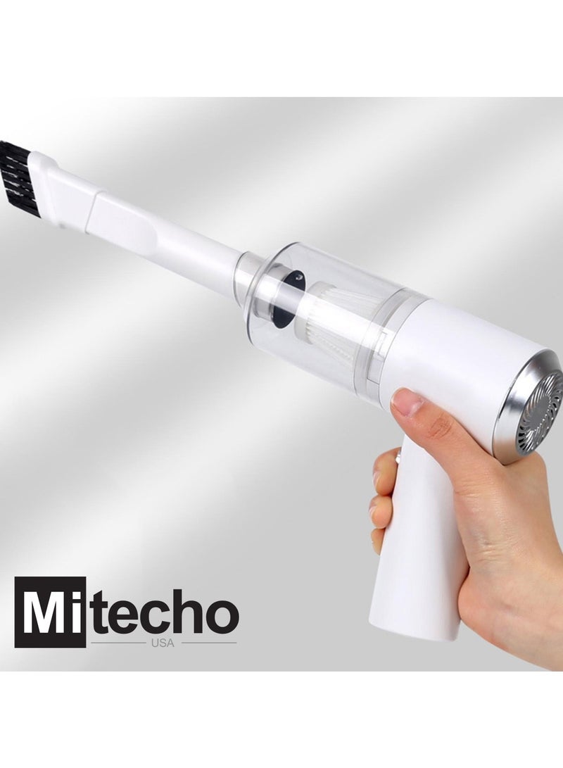 Mi Techo Cordless mini rechargeable handheld vacuum cleaner for Carpet Keyboard Computer desk - Image 5
