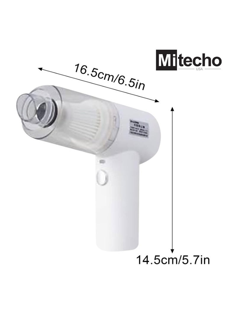 Mi Techo Cordless mini rechargeable handheld vacuum cleaner for Carpet Keyboard Computer desk - Image 2