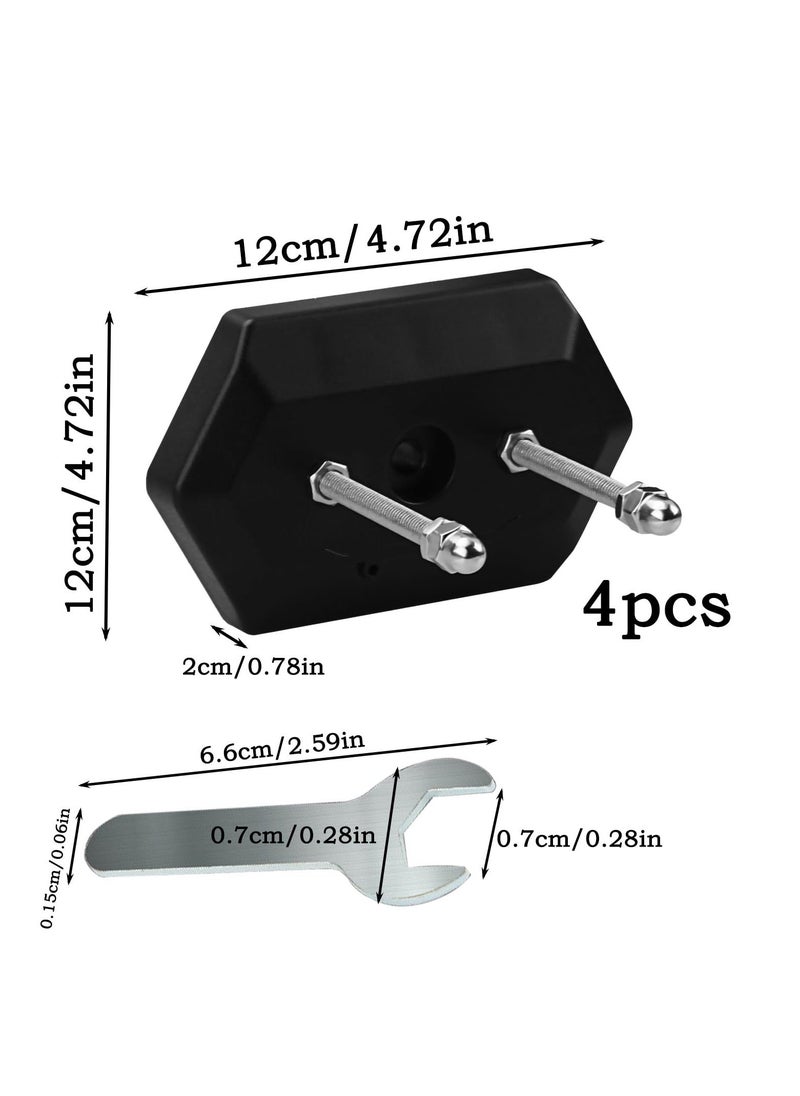 Generic 4 Pcs Wall Mount Skateboard Hangers, Durable and Sturdy Metal Skateboard Holder for Skateboard/Snowboard, Wall Mount Skateboard Display Rack for Display and Storage  - Image 2