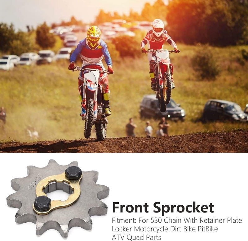 Front Sprocket,17mm 30mm Front Engine Sprocket with Mounting Accessory Steel Alloy 12T Tooth Fit for 530 Chain 530 17Mm 530 17mm 530 front engine sprocket - Image 5