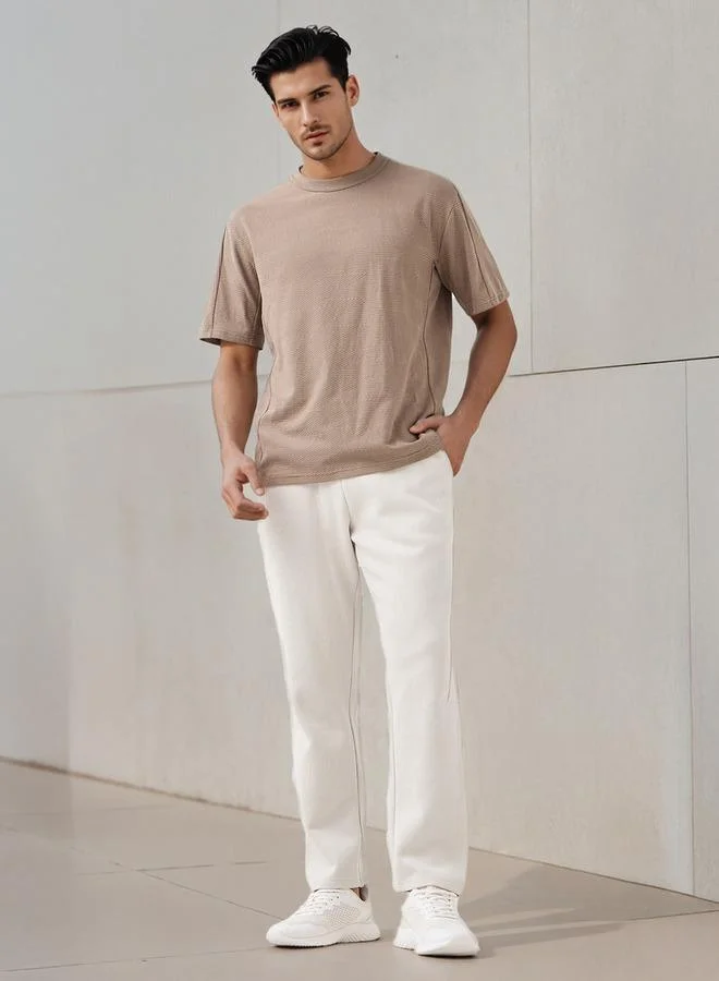 ADOT by Splash Men Regular Fit Joggers with Drawstring Waist