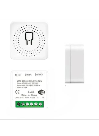 16A Mini WIFI Smart Switch, Voice Control DIY Mini Module Remote Control Switch, App Control Two Way Wireless Smart Home Plug Compatible With Alexa Google Home - pzsku/Z5C4B466CFFDF6ABDBE89Z/45/_/1713882290/5336cc0b-2bc1-4fce-87d7-fd27a17a0a71