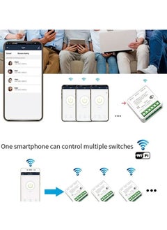 TUYA 16A Mini WIFI Smart Switch, Voice Control DIY Mini Module Remote Control Switch, App Control Two Way Wireless Smart Home Plug Compatible With Alexa Google Home  - Image 2