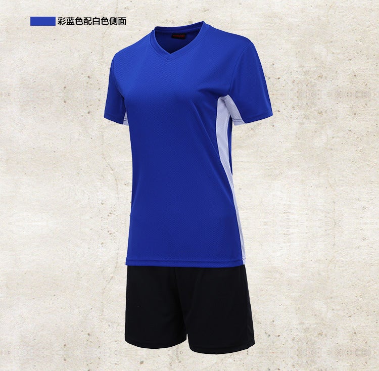 Generic Quick-Dry Volleyball Uniform Set Breathable 1732 men-color blue