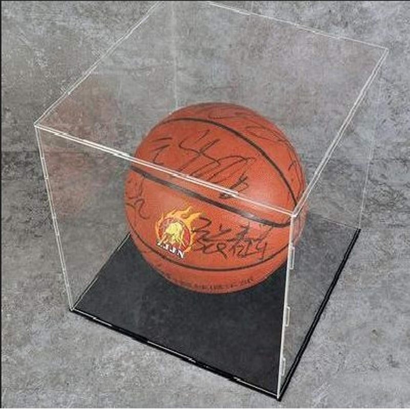 klarako30x30x30cm Clear Case Box Dustproof Cube Perspex for Basketball Display - Image 5