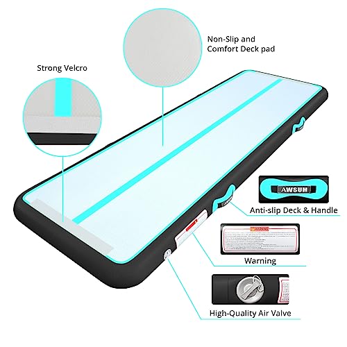 AWSUM 6.6ft Air Gymnastics Mat Inflatable Tumble Track Mats Tumbling mat with Electric Pump for Home/Gym - Image 3