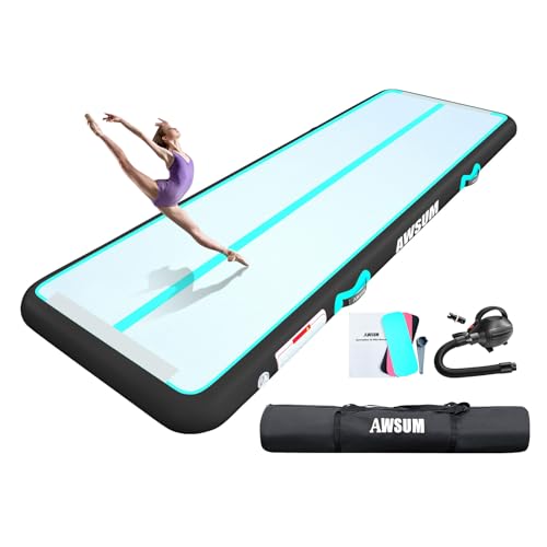 AWSUM 6.6ft Air Gymnastics Mat Inflatable Tumble Track Mats Tumbling mat with Electric Pump for Home/Gym - Image 1