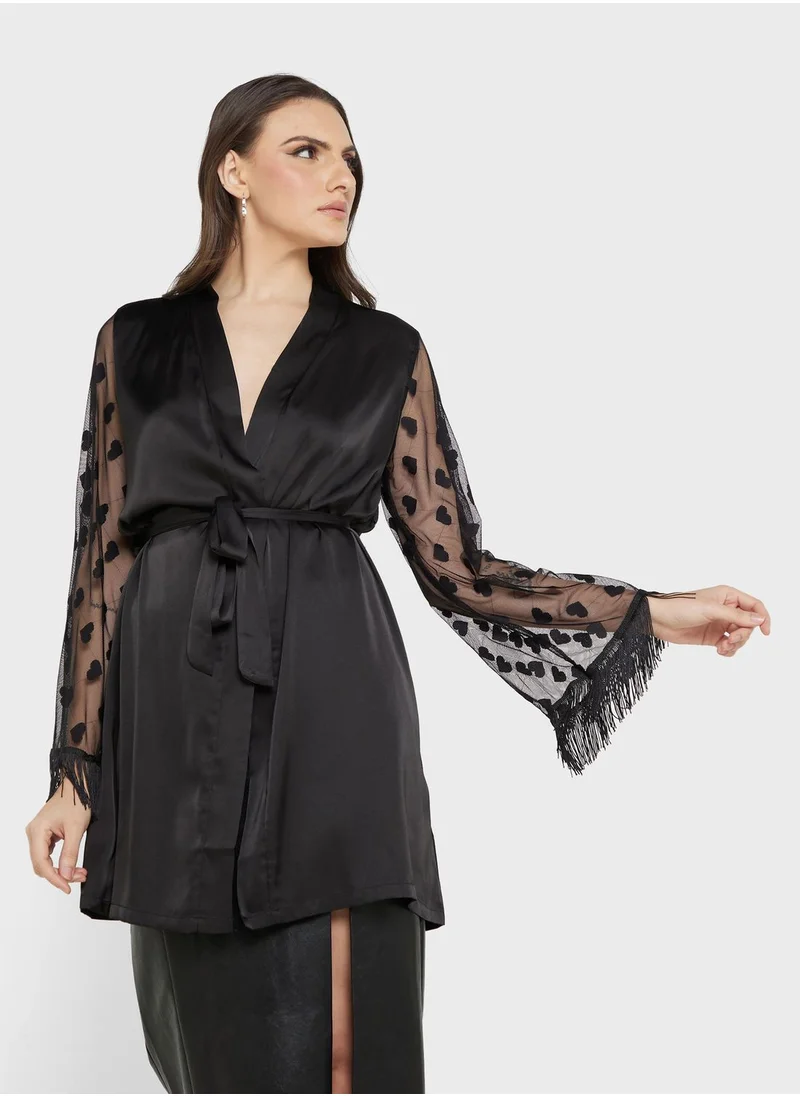ELLA Mesh Sleeve Robe