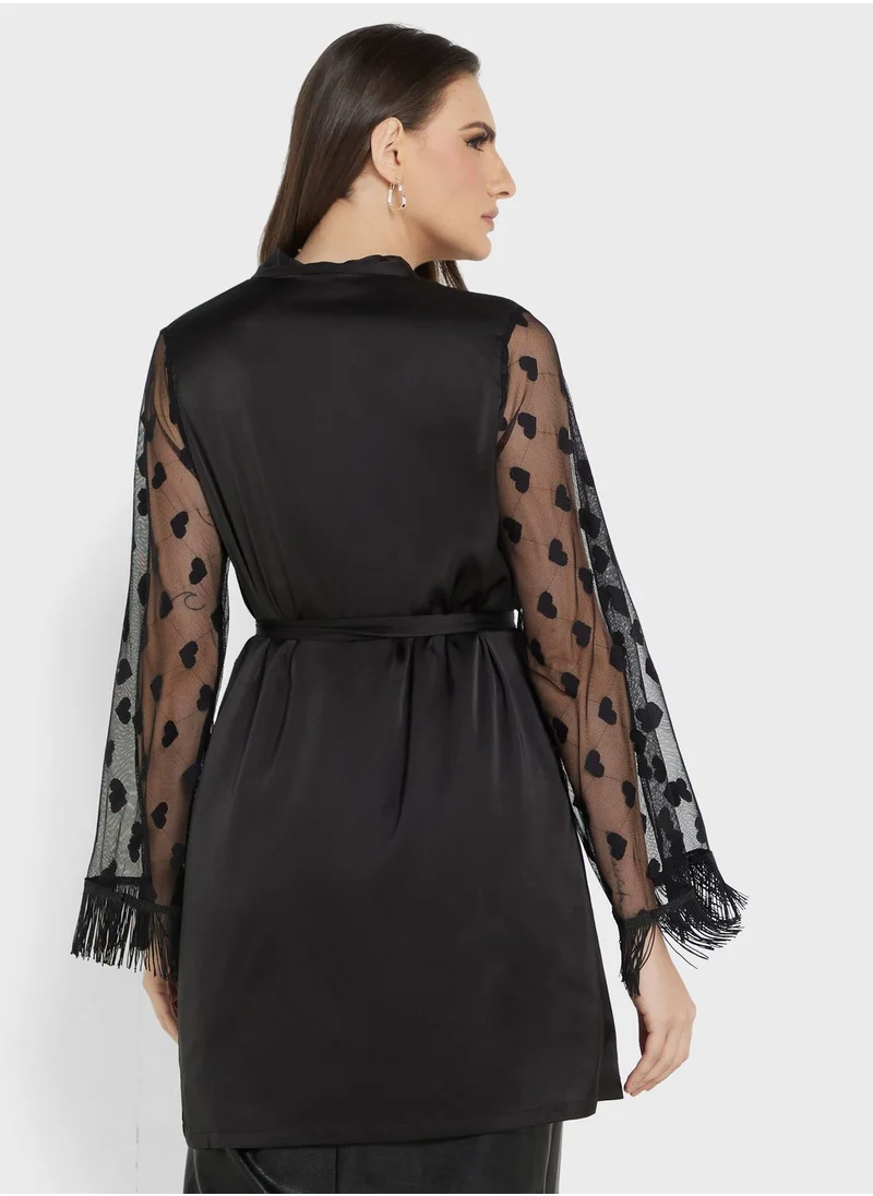 ELLA Mesh Sleeve Robe