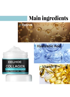EELHOE Collagen Cream for Men, Men's Age Rewind Wrinkle Moisturizing Gel, Men's Anti Age Wrinkle Cream, Skin Firming and Tightening Lotion for Face (CC1)  - Image 5