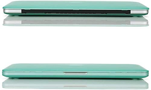 RUBAN Case Compatible with MacBook Pro 13 inch 2015 2014 2013 2012 (A1502 & A1425 Models), Plastic Hard Shell Case & Keyboard Cover for Old Version MacBook Pro Retina 13 Inch, Green - Image 4