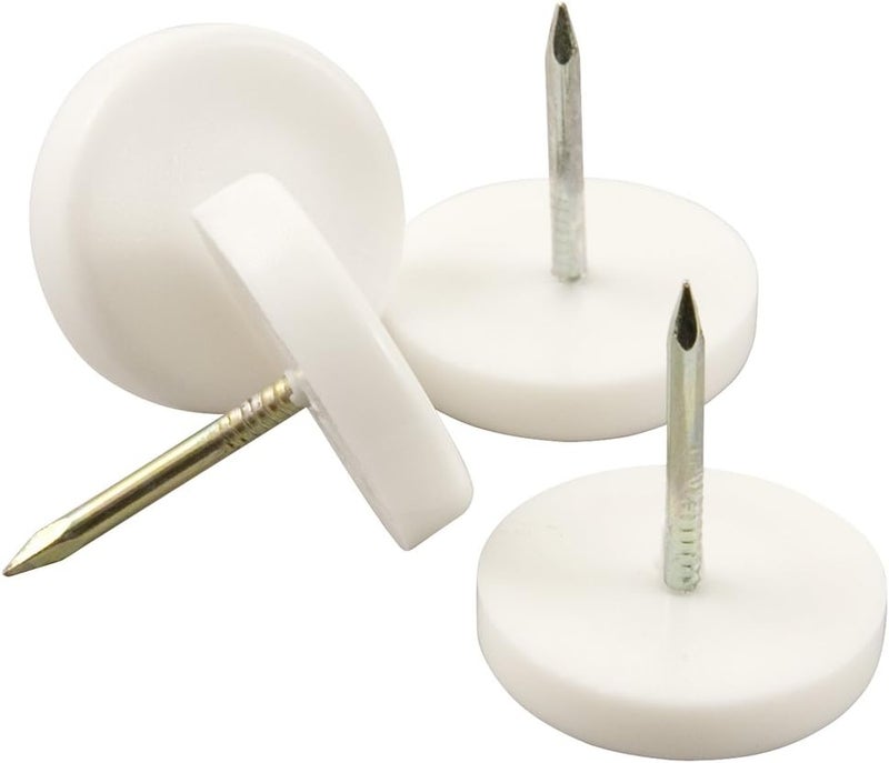 SoftTouch أقراص الأثاث الدائرية SoftTouch 78 المثبتة بالأظافر لحماية السطح للأثاث الخشبي، بيضاء، 16 عبوة - Image 2