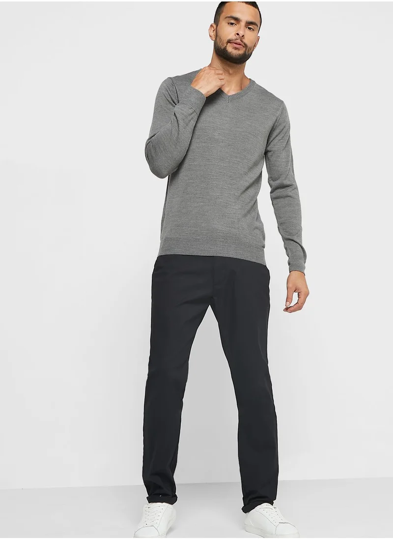 Robert Wood Wool V Neck Sweater