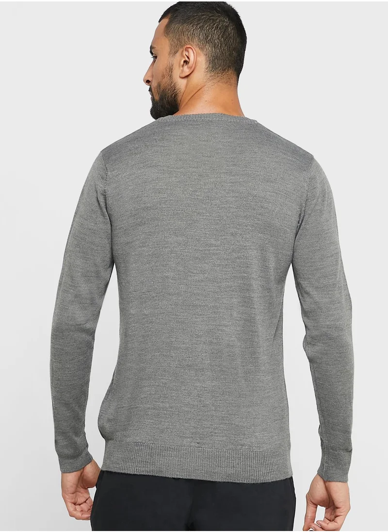 Robert Wood Wool V Neck Sweater