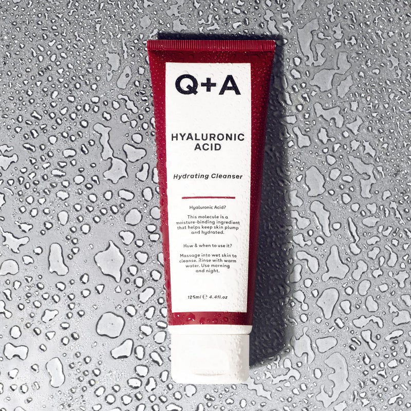 Q+A Hyaluronic Acid Hydrating Cleanser (125ml), Gentle Foaming Cleanser, Face Wash with Aloe Vera and Coco Betaine, Hydrating and Non-Drying, Fragrance Free Skincare - Image 4
