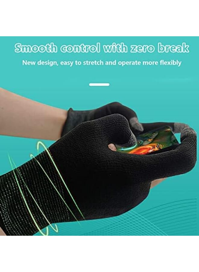 Beauenty E Sports Gaming Gloves Gaming Finger Sleeves Anti Sweat Breathable Thumb Sleeves For Highly Sensitive Nano Silver Fiber Material Plus Nylon For Pubg Mobile Phone Games Accessories - Image 2