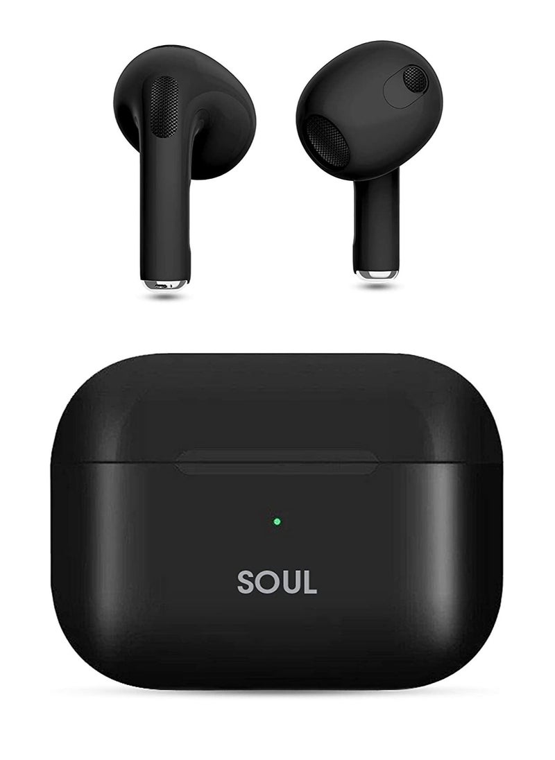 Xcell - Soul 10 Pro True Wireless Ear Buds, within 5hrs play & talk time & 120 hrs. standby, compatible with most Android/iOS/Harmony OS devices (Black) - Image 1