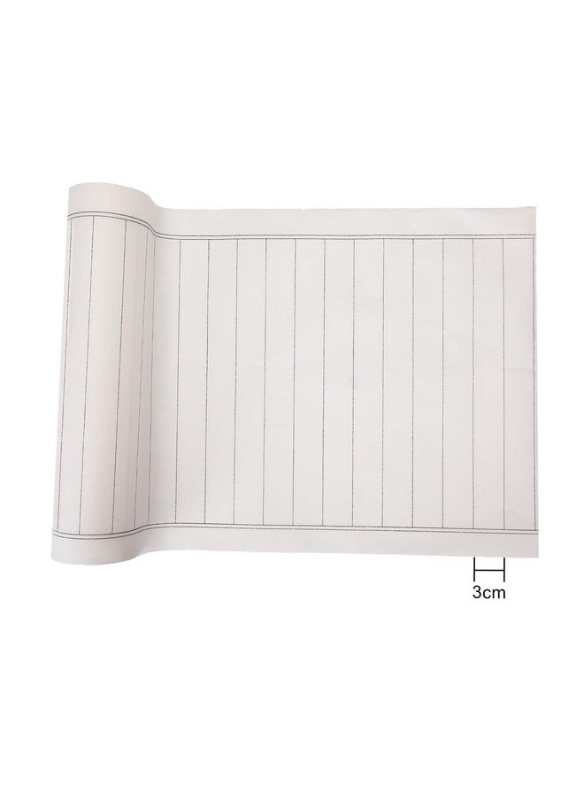 Chinese Calligraphy Brush Writing Practice Paper, Xuan Paper Roll Rice Paper Calligraphy With Vertical Grids, 35Cm X 50M(13.8In X 164Ft), Half Raw Ripe Xuan Paper, 3Cm/Grid, White
