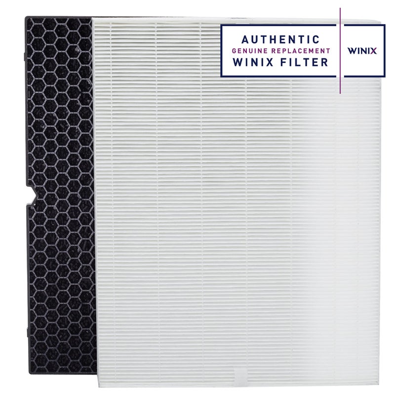 Winix Genuine Winix 116130 Replacement Filter H for 5500-2 Air Purifier, 16.25"L x 12.5"W x 1.5"Th, White - Image 2