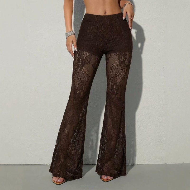 Lace Flared Pants for Women - Image 3