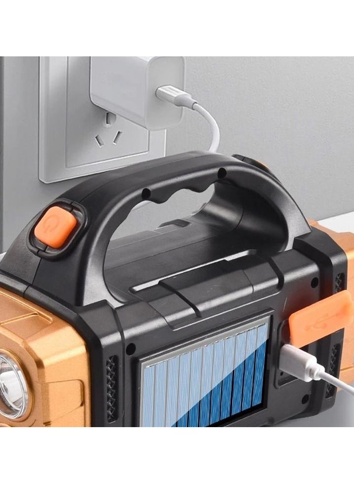 Solar And USB Charging Emergency Light Torch Camping Light Also Power Bank ip44 Waterproof - Image 3