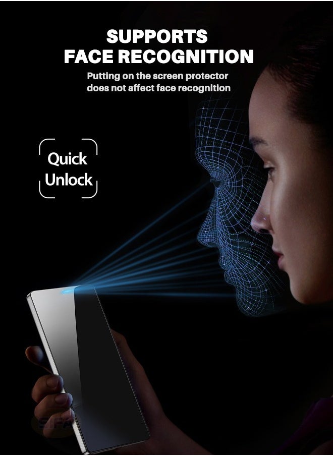 Glass - [2+2 PCS] Samsung Galaxy S25 Ultra Full Coverage Privacy Screen Protector with Camera Lens Protector, [30° Anti-Spy][9H Hardness][Ultrasonic Fingerprint Unlock][Anti Scratch][Bubble Free][Case Friendly] Protector Set for Samsung S25 Ultra 6.9 inch (Boxed, 2+2 Pack) - Image 1