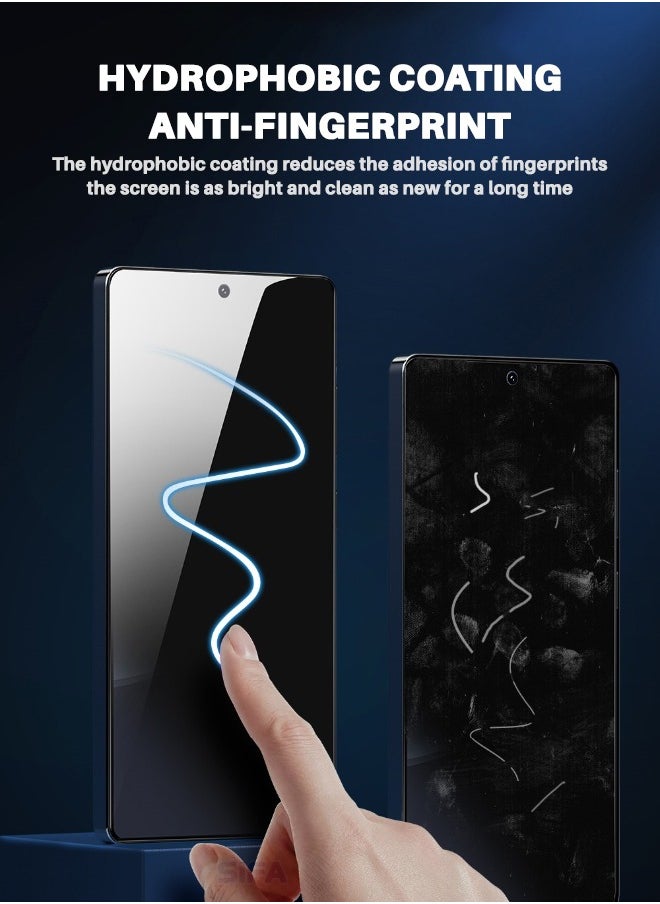 Glass - [2+2 PCS] Samsung Galaxy S25 Ultra Full Coverage Privacy Screen Protector with Camera Lens Protector, [30° Anti-Spy][9H Hardness][Ultrasonic Fingerprint Unlock][Anti Scratch][Bubble Free][Case Friendly] Protector Set for Samsung S25 Ultra 6.9 inch (Boxed, 2+2 Pack) - Image 1
