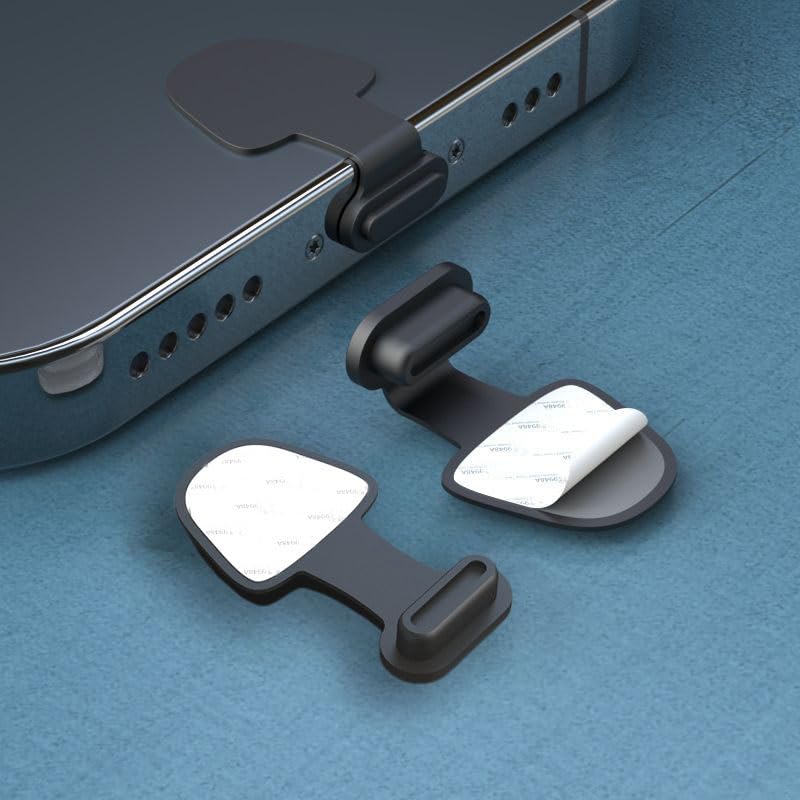 Jstincal 8PCS USB Type C Anti Dust Plugs Cover, C-Type Port Dust Plug, USB C Dust Cover, Anti-Lost USB C Charging Port Dust Covers Protectors for iPhone 15 16 17 Plus/Pro/Max, with Speaker Mesh Cover - Image 4
