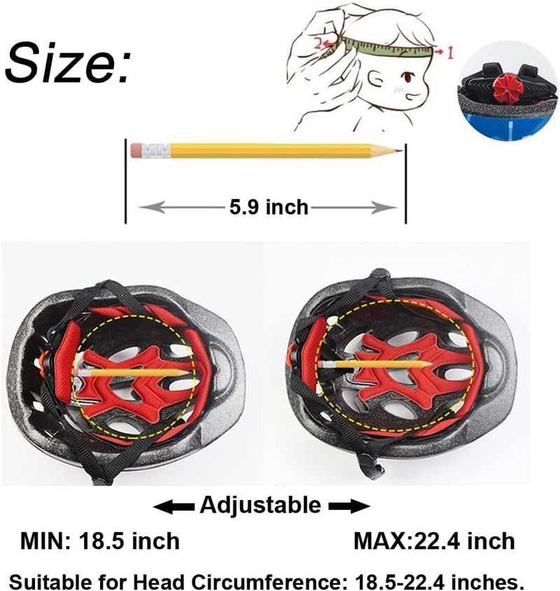 JERN مجموعة جيرن المكونة من 7 قطع لخوذة وحماية الأطفال من السقوط (أزرق) - Image 3