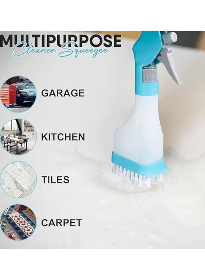 The premium 4-in-1 glass cleaner makes cleaning windows, mirrors, marble, and surfaces easy and professional. It comes with a sprayer, sponge, rubber squeegee, and cleaning brush to remove dirt and stubborn stains - Image 2