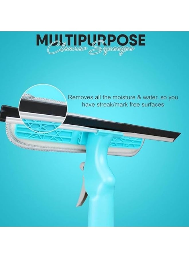 The premium 4-in-1 glass cleaner makes cleaning windows, mirrors, marble, and surfaces easy and professional. It comes with a sprayer, sponge, rubber squeegee, and cleaning brush to remove dirt and stubborn stains - Image 3