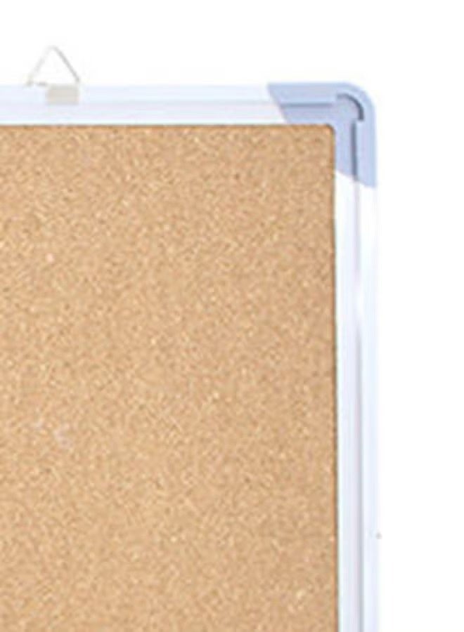 Generic Framed Bulletin Board Beige/Silver  - Image 4
