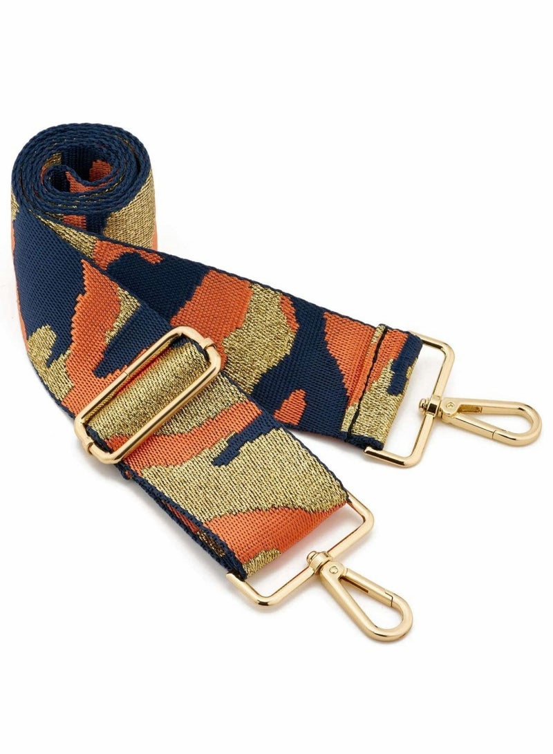 Captaintech Wide Shoulder Strap, Adjustable Crossbody Handbag Strap Guitar Style Cross Body Handbag Purse Strap Replacement Shoulder Bag Strap Belt for Crossbody Canvas Bag Handbag - Image 1