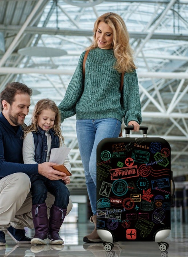 HomarKet Travel Luggage Cover Washable Suitcase Cover Suitcase Protector Anti-scratch Suitcase Cover Fits 18-32 Inch Luggage - Image 4