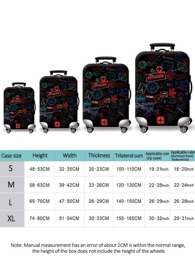 HomarKet Travel Luggage Cover Washable Suitcase Cover Suitcase Protector Anti-scratch Suitcase Cover Fits 18-32 Inch Luggage - Image 3