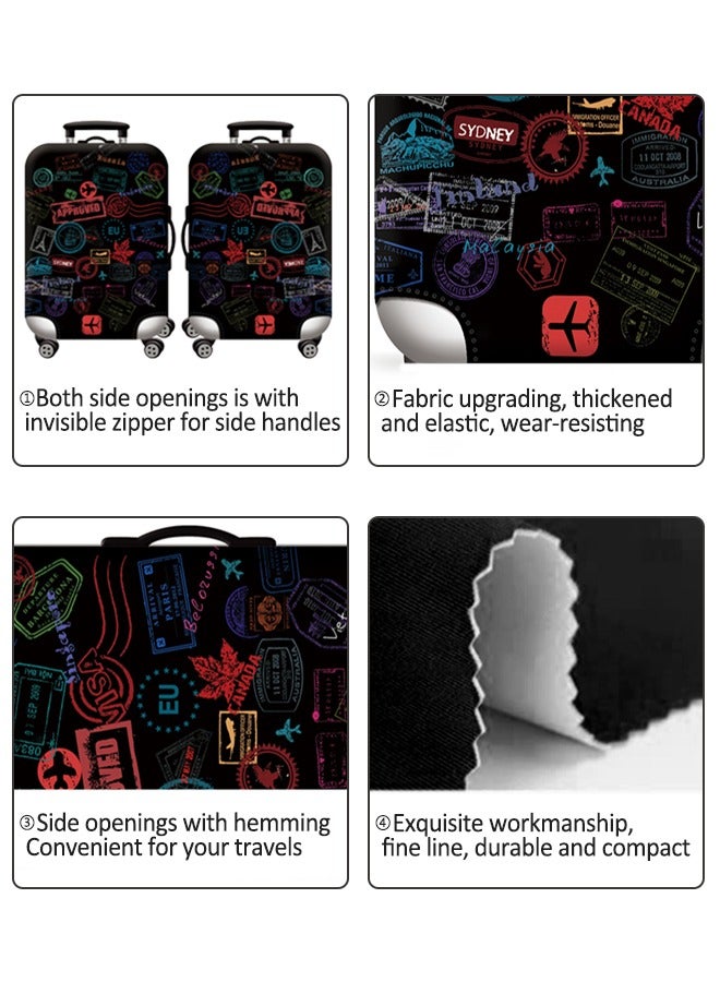 HomarKet Travel Luggage Cover Washable Suitcase Cover Suitcase Protector Anti-scratch Suitcase Cover Fits 18-32 Inch Luggage - Image 2