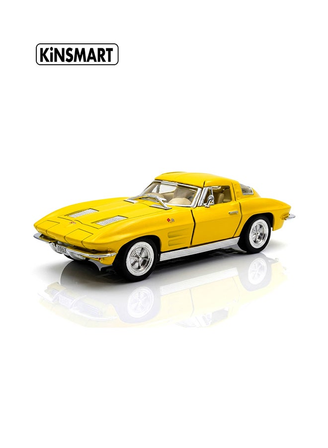 Kinsmart 1:36 1963 Corvette Sting Ray Die-Cast Model Car – Pull Back Toy for Kids & Collectors - Image 1