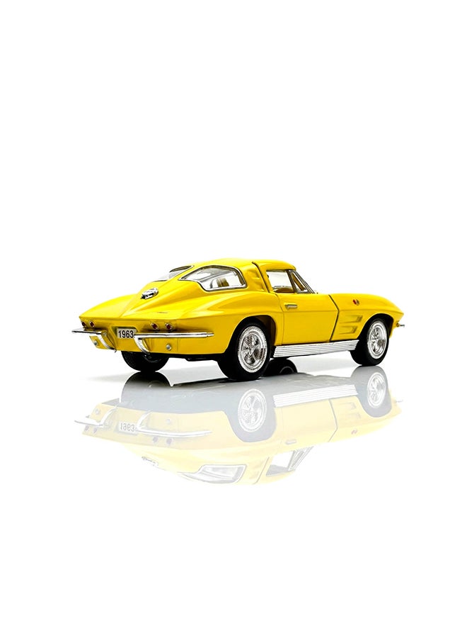 Kinsmart 1:36 1963 Corvette Sting Ray Die-Cast Model Car – Pull Back Toy for Kids & Collectors - Image 2