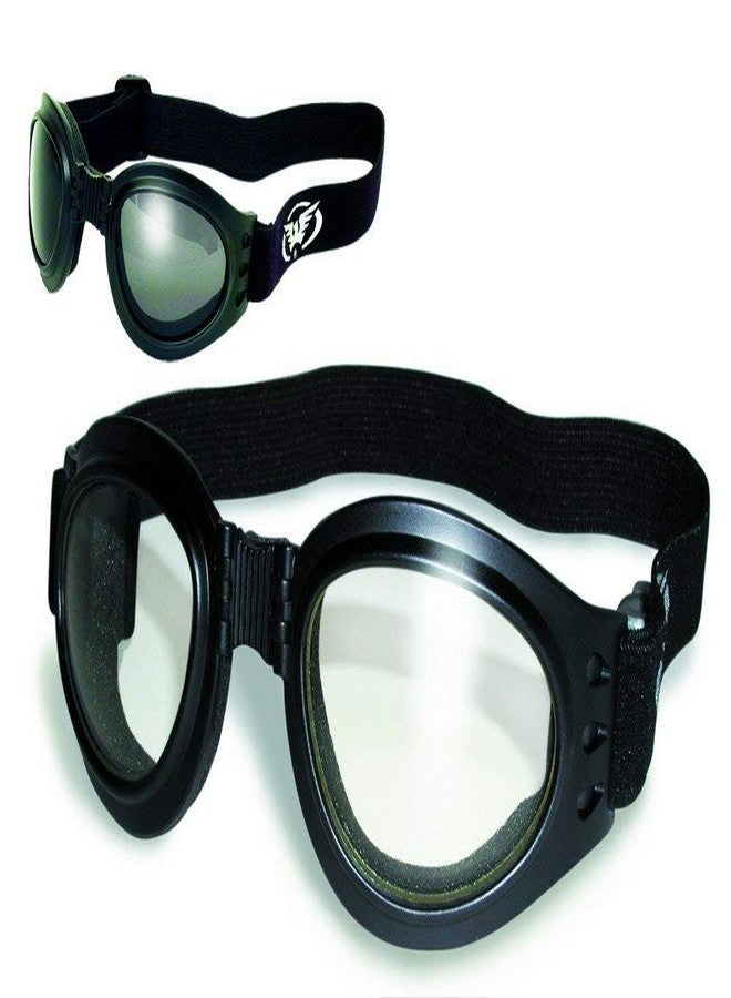 Global Vision نظارات Global Vision 2 Adventure للدراجات النارية/الطيارين، نظارات نهارية وليلية مدخنة وشفافة - Image 2
