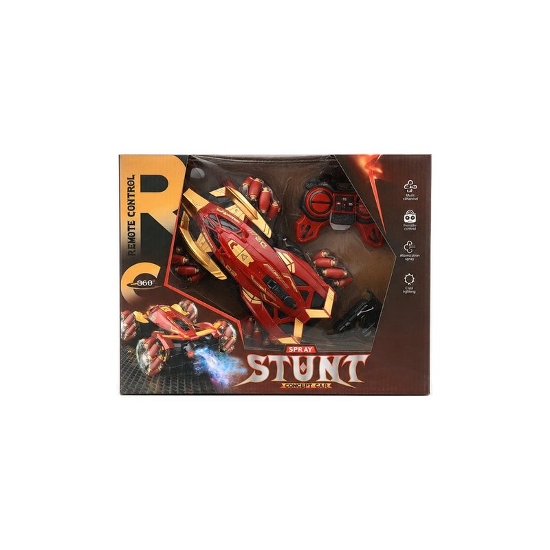 Splay Remote-Controlled Stunt Car Toy for Young Players, Red and Gold RC Vehicle with Controller | Remote Adventure - Image 2