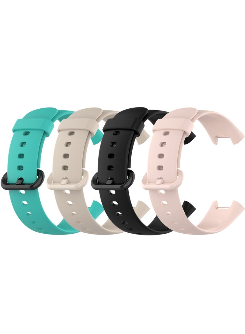 Excefore 4 Pack Straps Compatible with Redmi Watch 1 Lite/Redmi Watch 1/Xiaomi Mi Watch Lite 1 Strap, Soft Silicone Sport Replacement Wristband Colourful Band - Image 1
