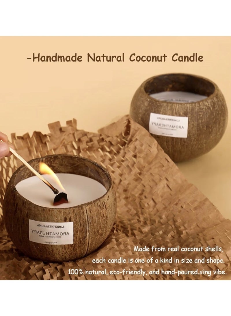 CAPRI COOL Handmade Coconut Candle - Natural Soy Wax Scented with Wooden Wick, Hand-Poured Aromatherapy Candle for Relaxation, Home Decor & Gifts for women - Image 5