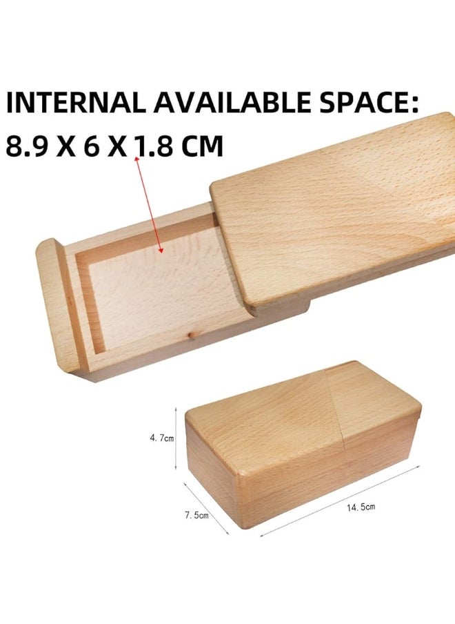 DC-BEAUTIFUL Impossible Puzzle Box 3D Brain Teaser Toy, Original Color Surprise Wooden Magic Box Gift Secret Box for Party Favor Birthday  - Image 4