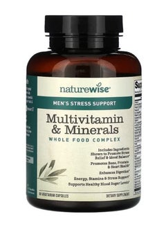 NatureWise Men's Stress Support Multivitamin and Mineral 60 Vegetarian Capsules  - Image 1